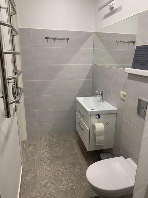 Cozy Apartment In Karmelava Екстер'єр фото